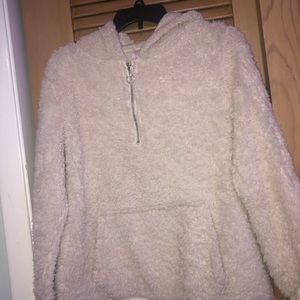 Soft Quarter Zip Hooded Sherpa